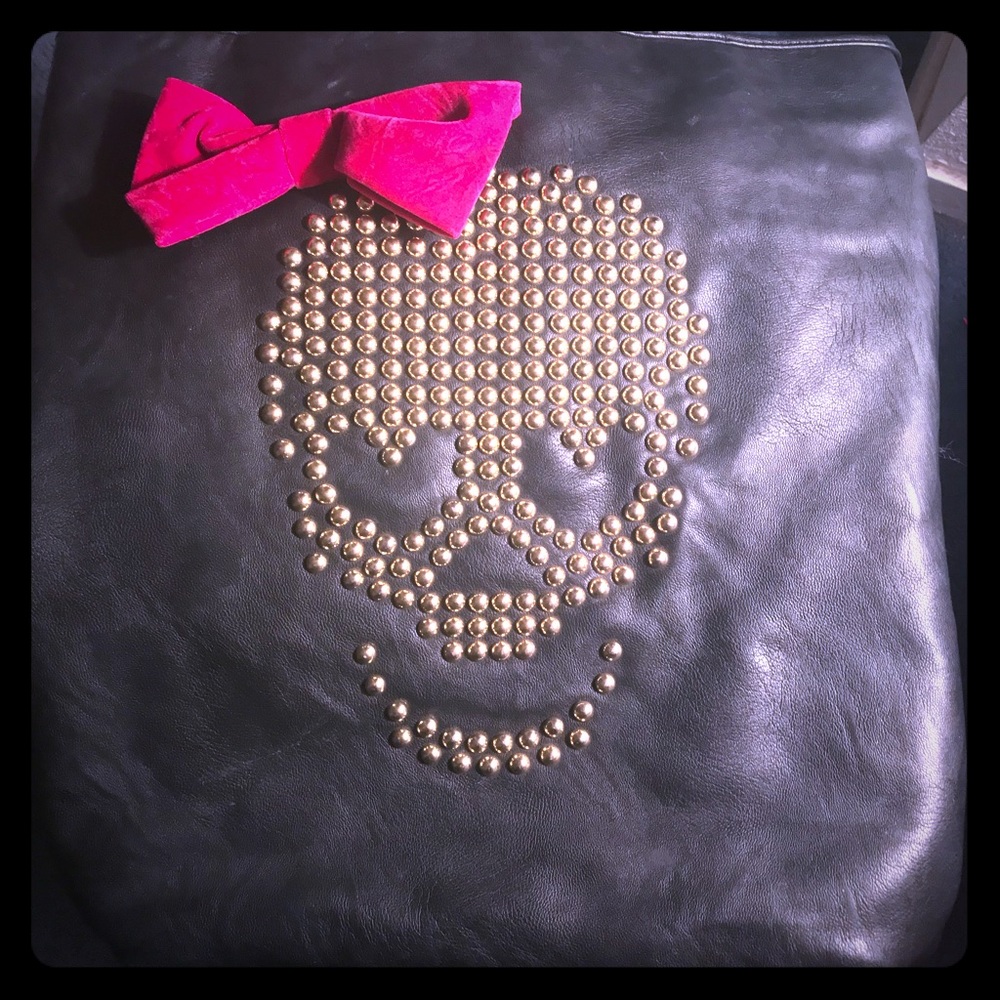 Betsy Johnson Skull studded Tote purse